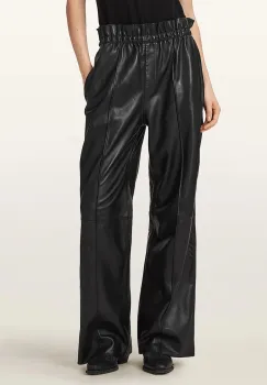 AllSaints  pantaloni pentru femei din piele FRAN imagine