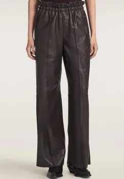 AllSaints  pantaloni pentru femei din piele FRAN imagine