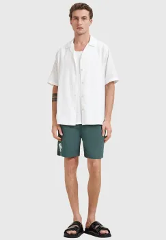 AllSaints pantaloni scurti de baie ORLANDO culoarea verde, M016WC imagine