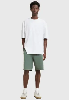 AllSaints pantaloni scurti din bumbac UNDRGRND SWEATSHORT culoarea gri, M002TC imagine