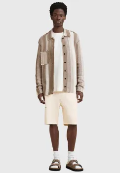 AllSaints pantaloni scurti din bumbac UNDRGRND SWEATSHORT culoarea gri, M002TC imagine