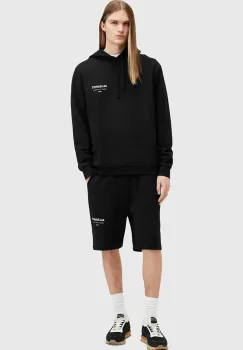 AllSaints pantaloni scurti din bumbac UNDRGRND SWEATSHORT culoarea negru, M002TC imagine
