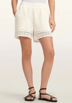 AllSaints pantaloni scurti pentru femei, cu bumbac ELMA imagine