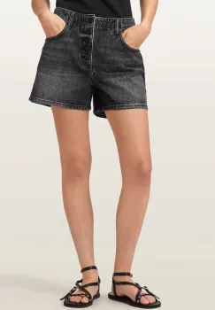 AllSaints pantaloni scurti pentru femei, din denim TAY imagine