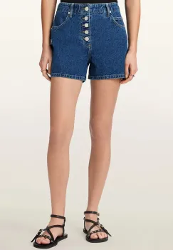 AllSaints pantaloni scurti pentru femei, din denim TAY imagine