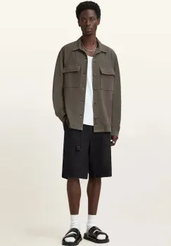 AllSaints pantaloni scurti TALBOT culoarea negru, M008TC imagine
