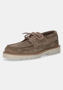 AllSaints pantofi de piele intoarsa Skiff Suede Shoe barbati, culoarea verde, M012FC imagine