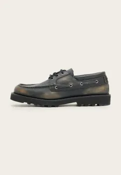 AllSaints pantofi de piele SKIFF SHOE culoarea negru, M013FC imagine