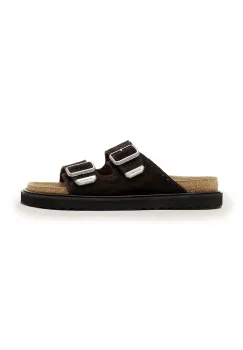 AllSaints papuci din piele Randal Sandal imagine