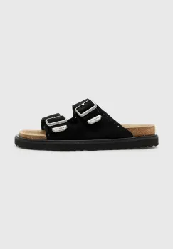 AllSaints papuci din piele Randal Sandal culoarea negru, M002FC imagine