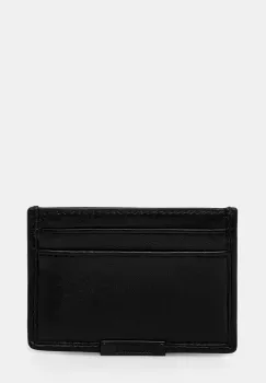 AllSaints portofel de piele DOVE barbati, culoarea negru, M166XB imagine