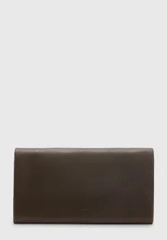 AllSaints portofel de piele HARLUNA culoarea maro, W208XD imagine