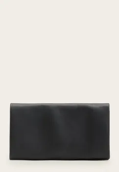 AllSaints portofel de piele HARLUNA culoarea negru, W208XD imagine