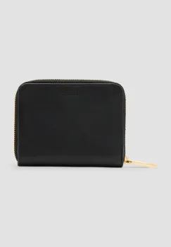 AllSaints portofel de piele LENA HEX femei, culoarea negru, W130XC imagine