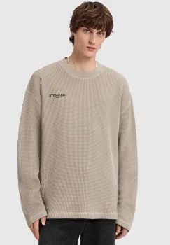 AllSaints pulover de bumbac culoarea verde, light, M017JD imagine