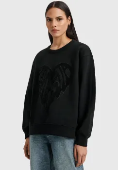 AllSaints pulover de bumbac TRIP culoarea negru, W032JD imagine