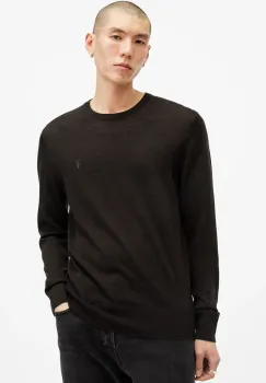 AllSaints pulover de lana MODE barbati, culoarea gri, M002KZ imagine