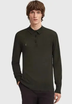 AllSaints pulover de lana MODE MERINO culoarea negru, light, M085KB imagine