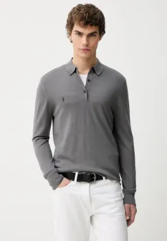 AllSaints pulover de lana MODE MERINO culoarea negru, light, M085KB imagine