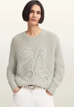 AllSaints pulover din amestec de lana CHAIN imagine