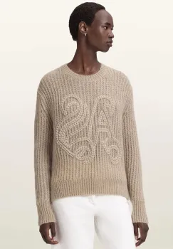 AllSaints pulover din amestec de lana CHAIN imagine