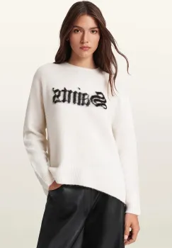 AllSaints pulover din amestec de lana SAINTS culoarea negru, W100KD imagine