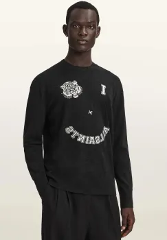 AllSaints  pulover pentru barbati cu lana GRINNER CREW imagine