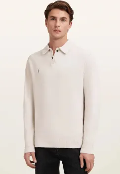 AllSaints pulover pentru barbati cu vascoza STATTEN imagine