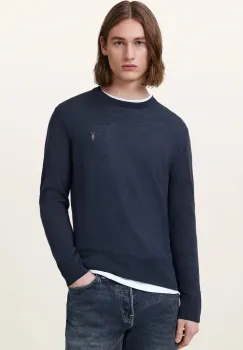 AllSaints pulover pentru barbati din lana merino imagine
