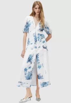 AllSaints rochie DINAH DEKORAH DRESS maxi, evazati, WD557Z imagine