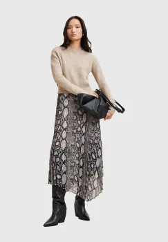 AllSaints rochie si pulover de lana DONATELLA multicolor, midi, evazata W066DC imagine