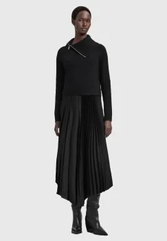 AllSaints rochie si pulover din lana de alpaca imagine