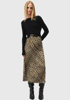 AllSaints rochie si pulover HERA culoarea negru, midi, drept, W322DA imagine