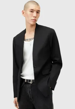 AllSaints sacou din lana WREN culoarea negru, M007QB imagine