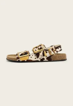 AllSaints sandale cu toc plat de dama din piele Staffa Sandal imagine