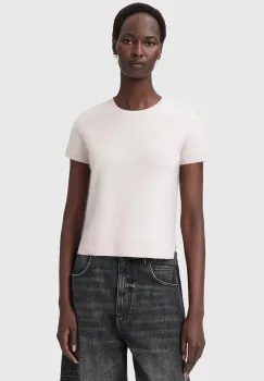 AllSaints tricou de lana REBEL TEE culoarea gri, W118KB imagine