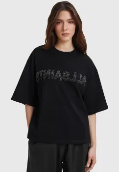 AllSaints tricou din bumbac AMELIE culoarea negru, W123JC imagine