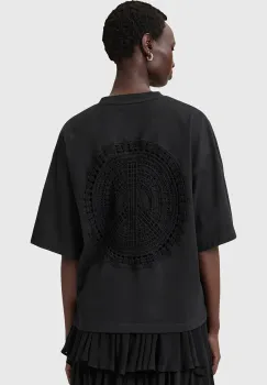 AllSaints tricou din bumbac AMELIE culoarea negru, W224JC imagine