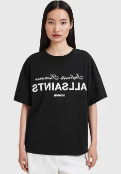 AllSaints tricou din bumbac AVRI culoarea negru, W095JC imagine