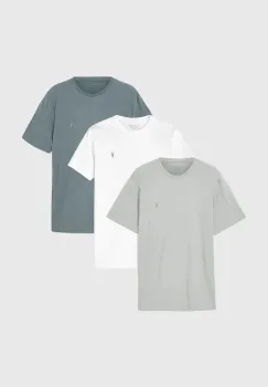 AllSaints tricou din bumbac BRACE 3-pack uni, M031JB imagine