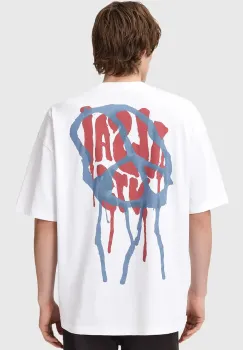 AllSaints tricou din bumbac culoarea alb, cu imprimeu, M035PD imagine