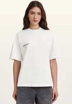 AllSaints tricou din bumbac culoarea alb, W202JC imagine