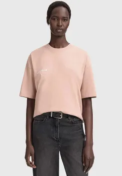 AllSaints tricou din bumbac culoarea bej, W202JC imagine