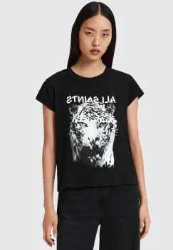 AllSaints tricou din bumbac culoarea negru, W106JD imagine