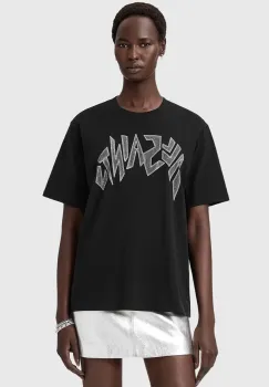 AllSaints tricou din bumbac culoarea negru, W145JD imagine