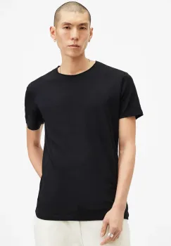 AllSaints tricou din bumbac FIGURE neted, M025JB imagine