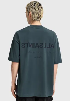 AllSaints tricou din bumbac FUTURE culoarea gri, cu imprimeu, M006PD imagine