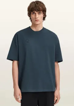 AllSaints tricou din bumbac HAVEN culoarea gri, uni, M029JC imagine