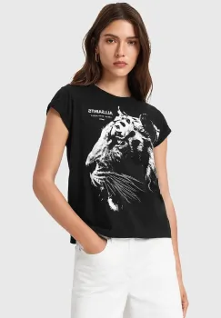 AllSaints tricou din bumbac IVANA culoarea negru, W038JD imagine