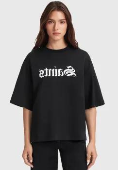 AllSaints tricou din bumbac SAINT culoarea negru, W139JD imagine